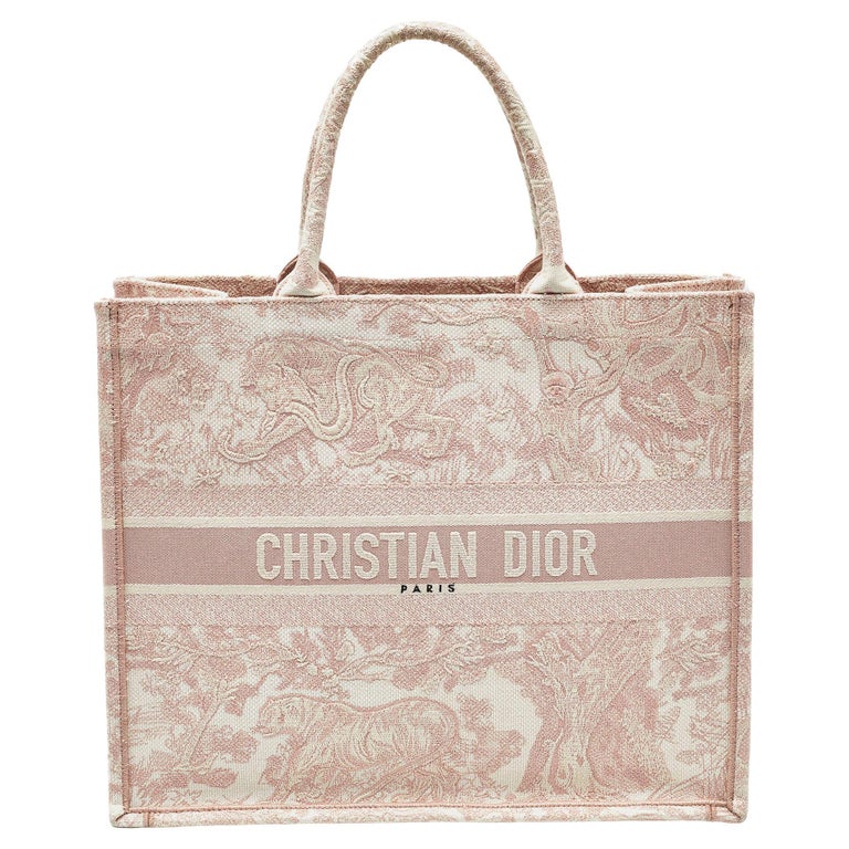 Vintage Christian Dior brown and grey combination tote bag with