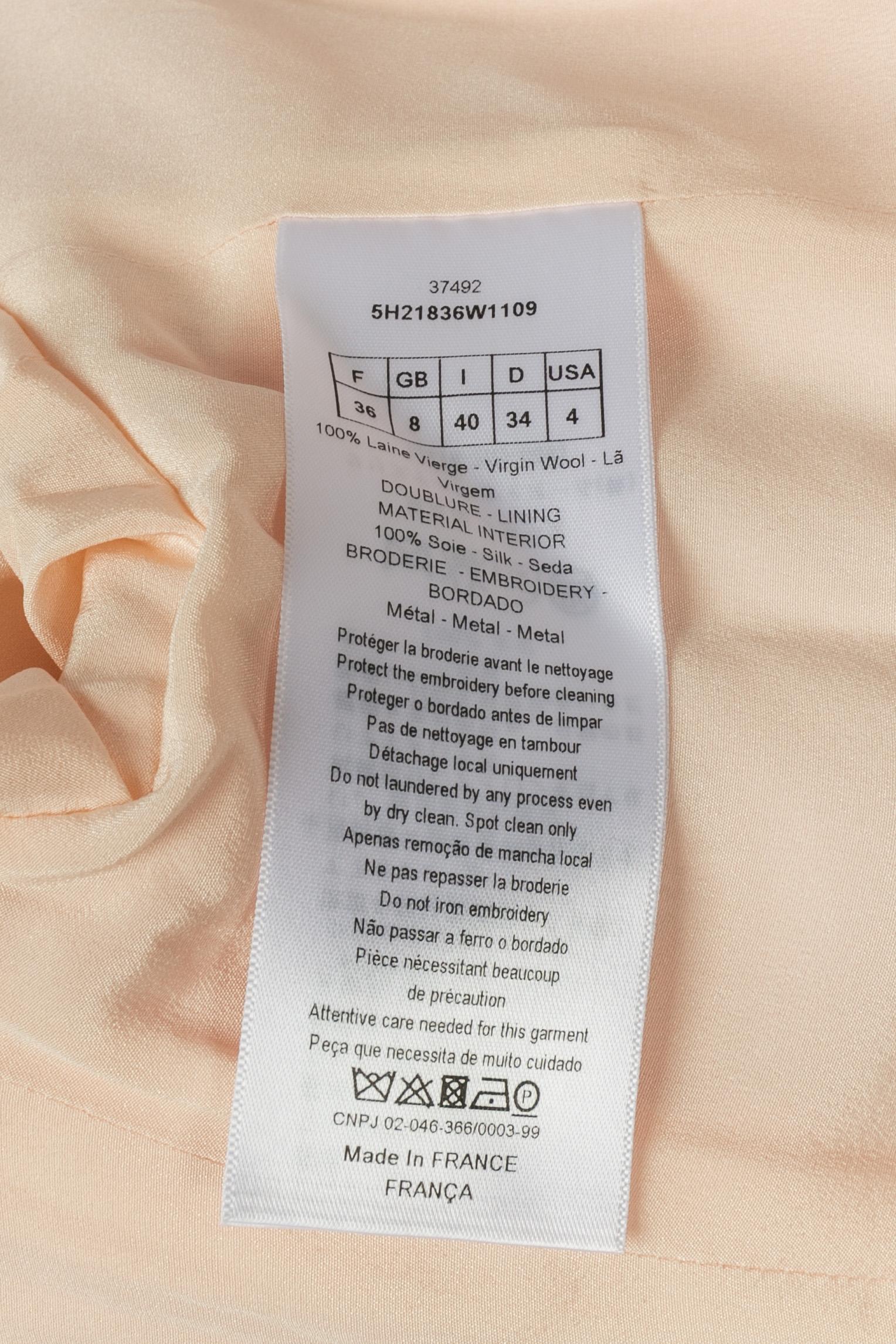 Dior pink wool coat For Sale 6