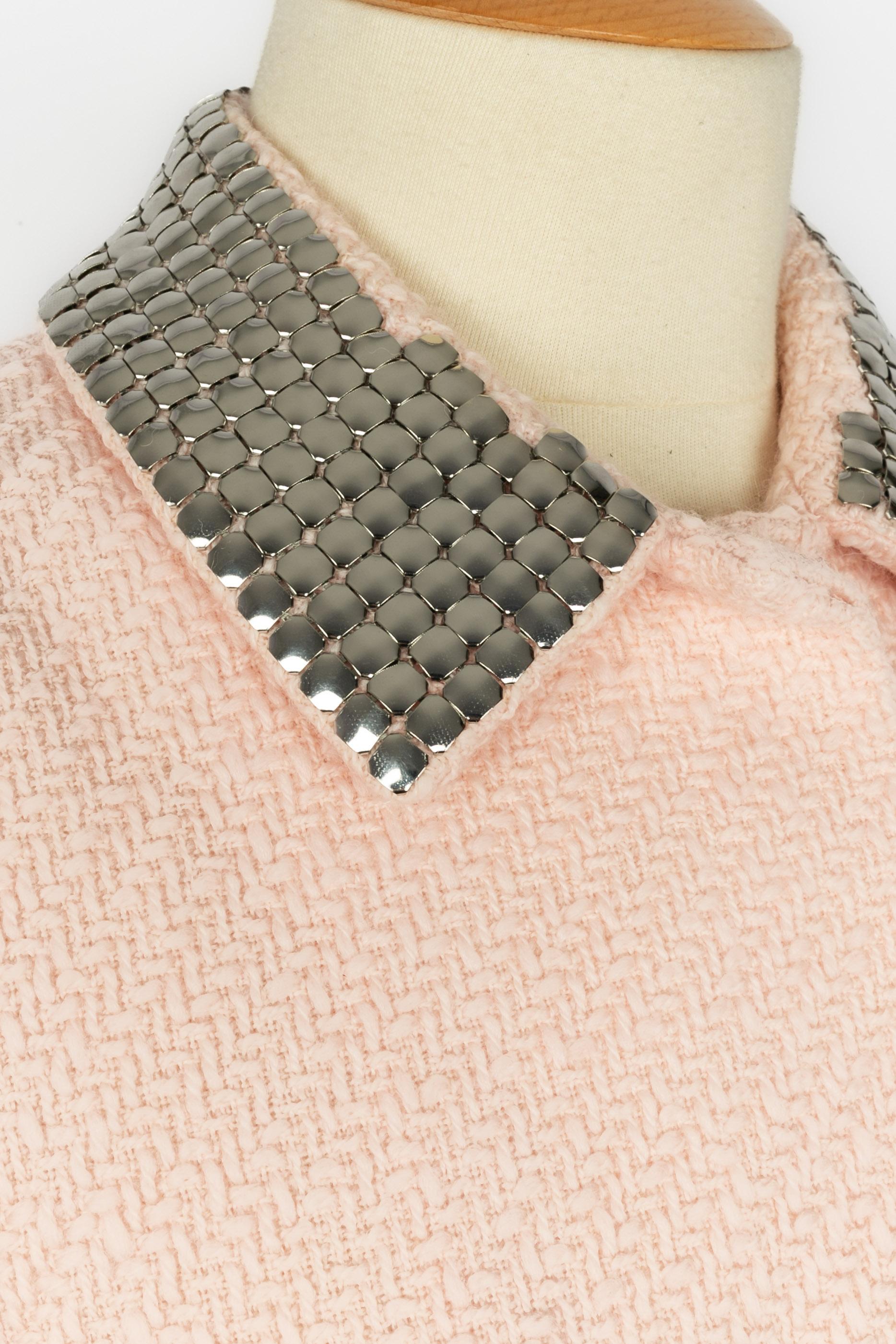 Dior pink wool coat For Sale 2