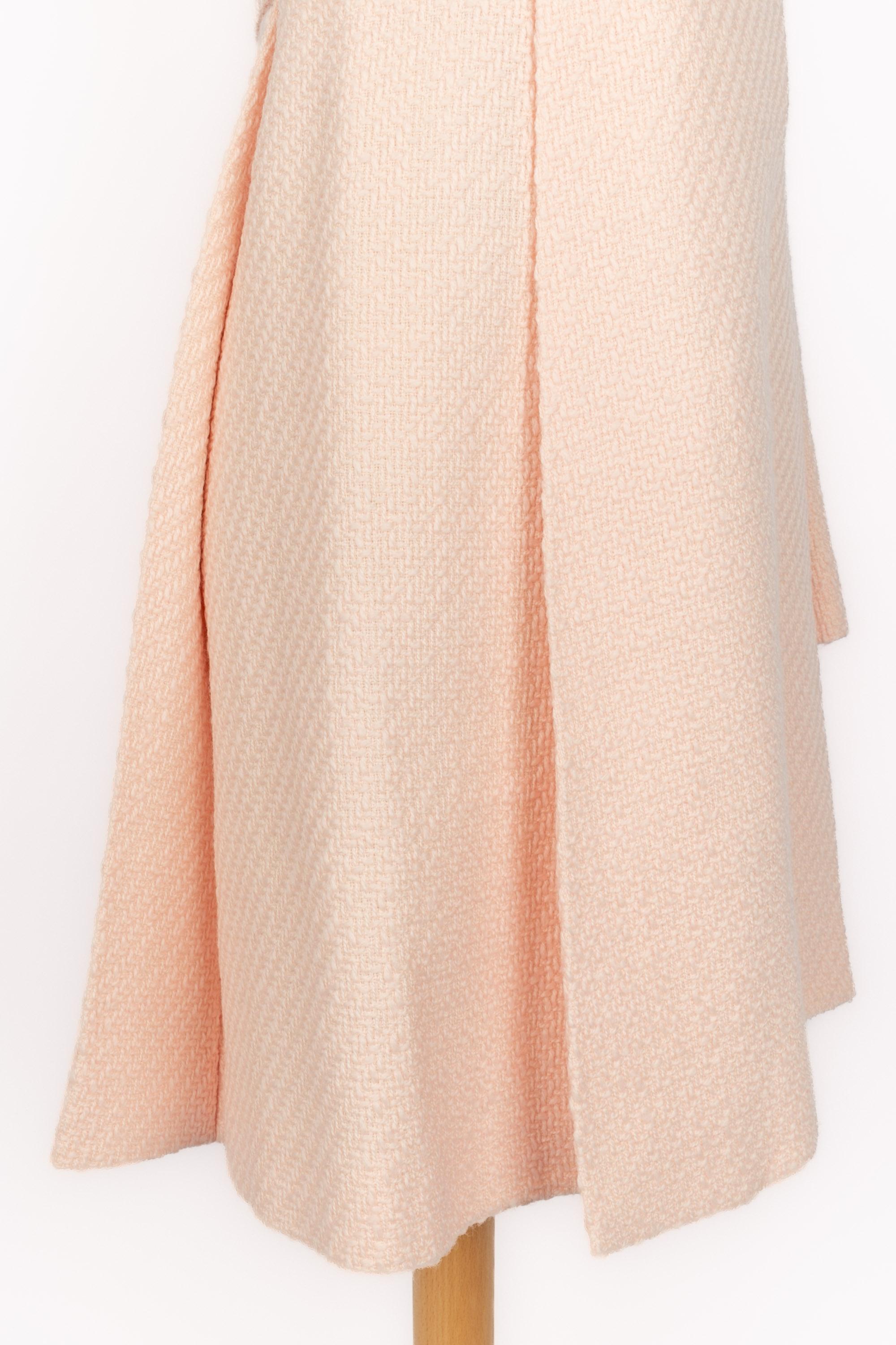 Dior pink wool coat For Sale 3