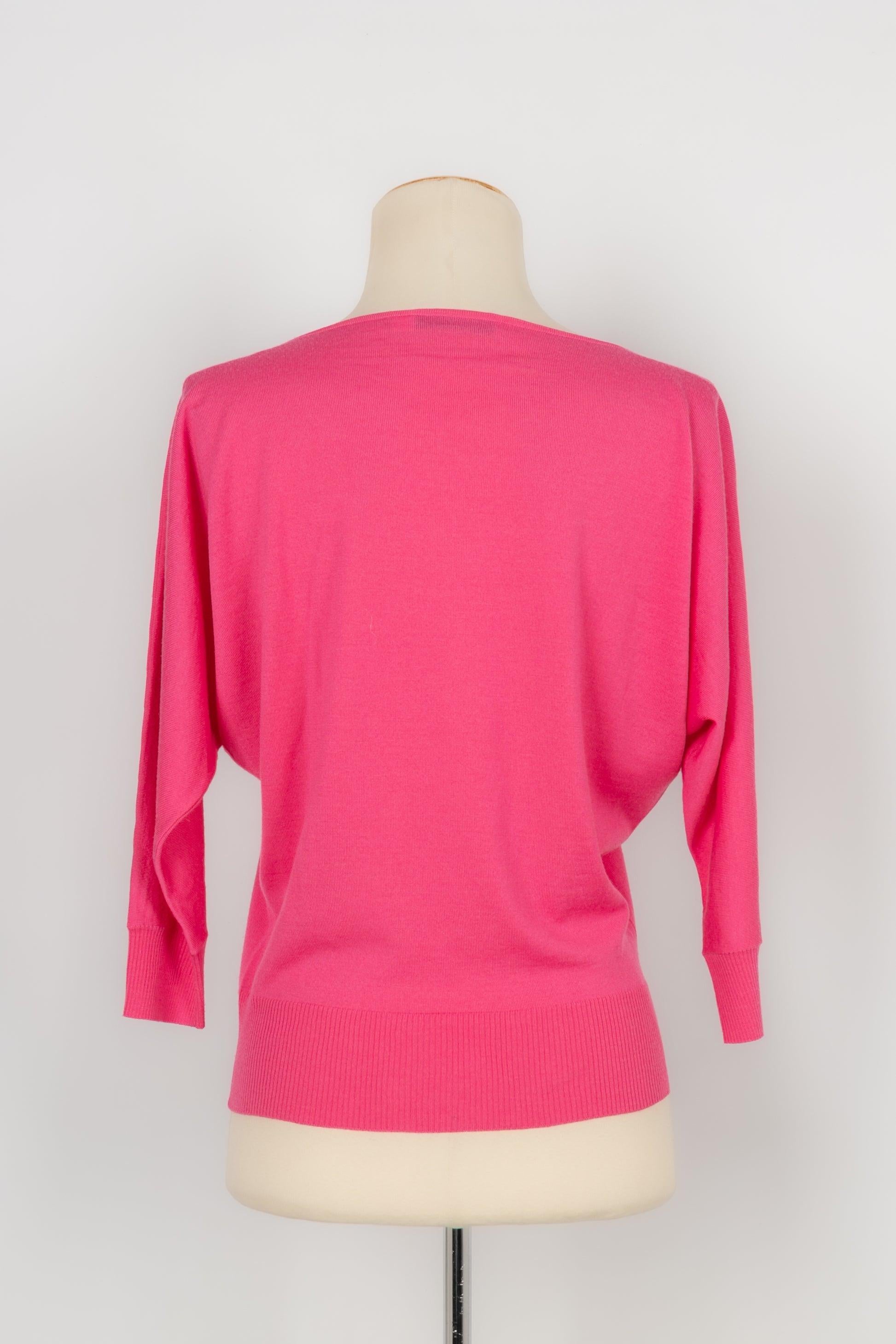 Dior Pink Wool Tiny Sweater, 2008 In Excellent Condition For Sale In SAINT-OUEN-SUR-SEINE, FR