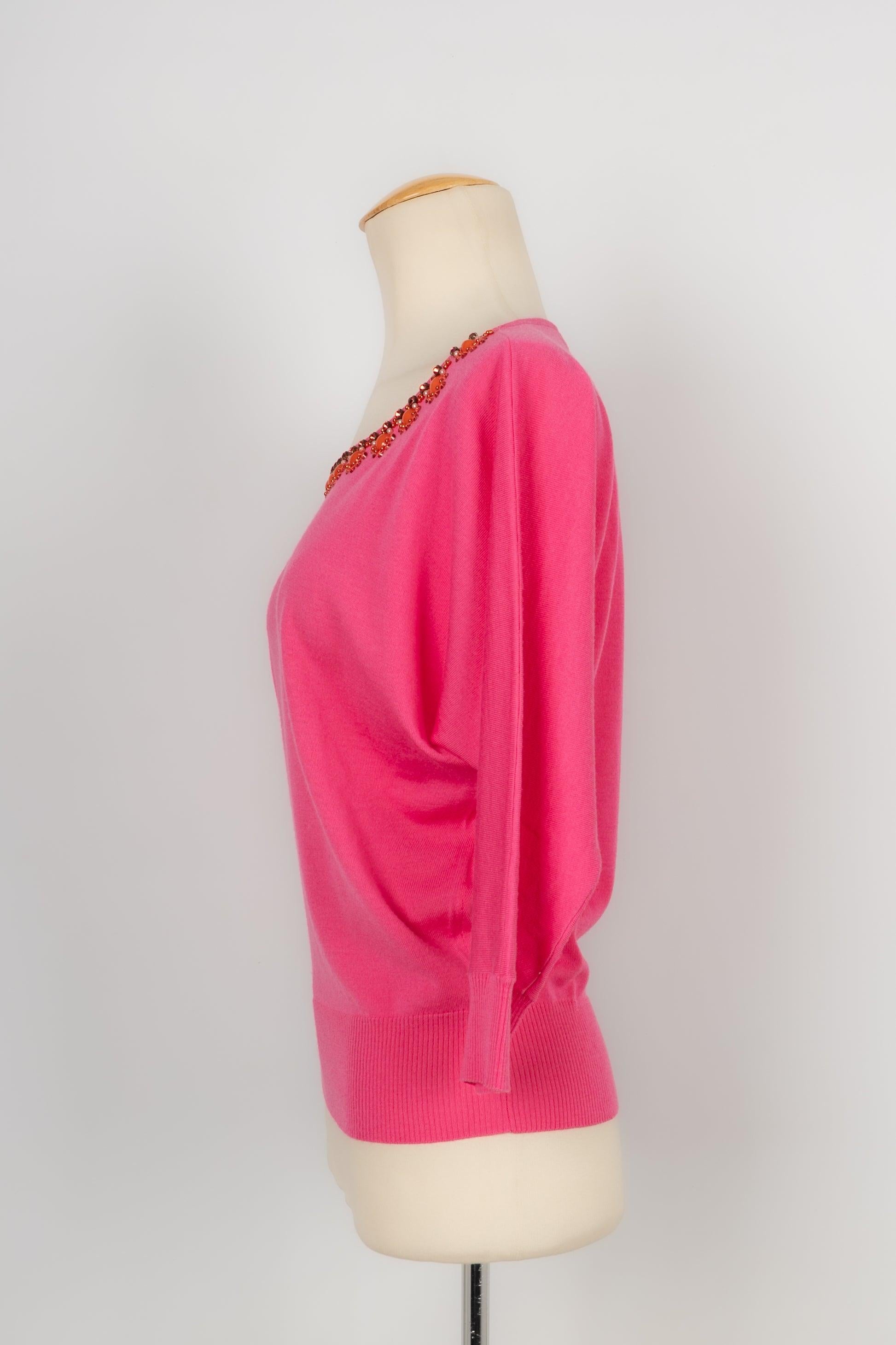 Women's Dior Pink Wool Tiny Sweater, 2008 For Sale