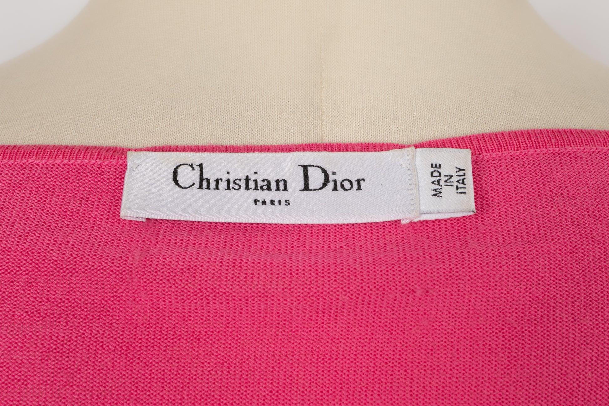 Dior Pink Wool Tiny Sweater, 2008 For Sale 2