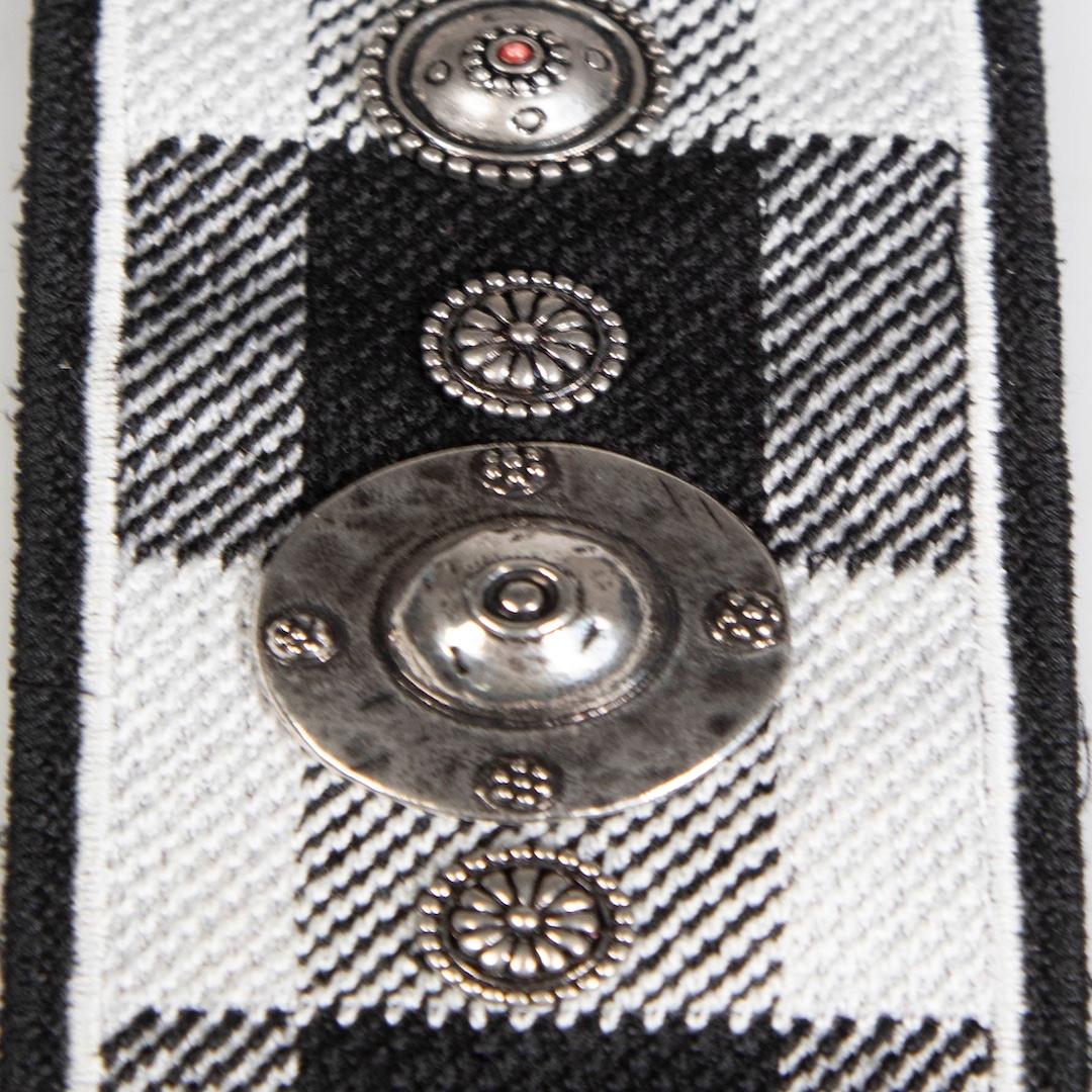 Dior Plaid Studded Bag Strap In Good Condition In London, GB