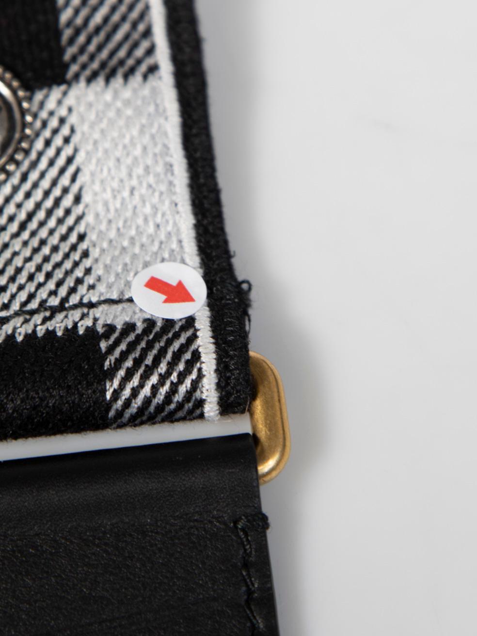 Dior Plaid Studded Bag Strap 1