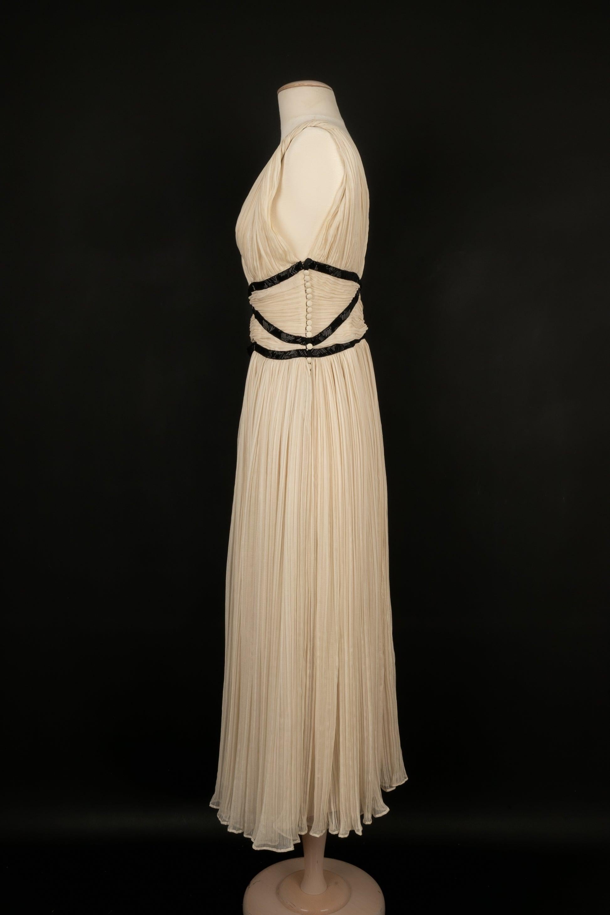 Vestido de seda plisada Dior, 2012 en Excelente Estado en SAINT-OUEN-SUR-SEINE, FR