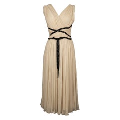 Vestido de seda plisada Dior, 2012