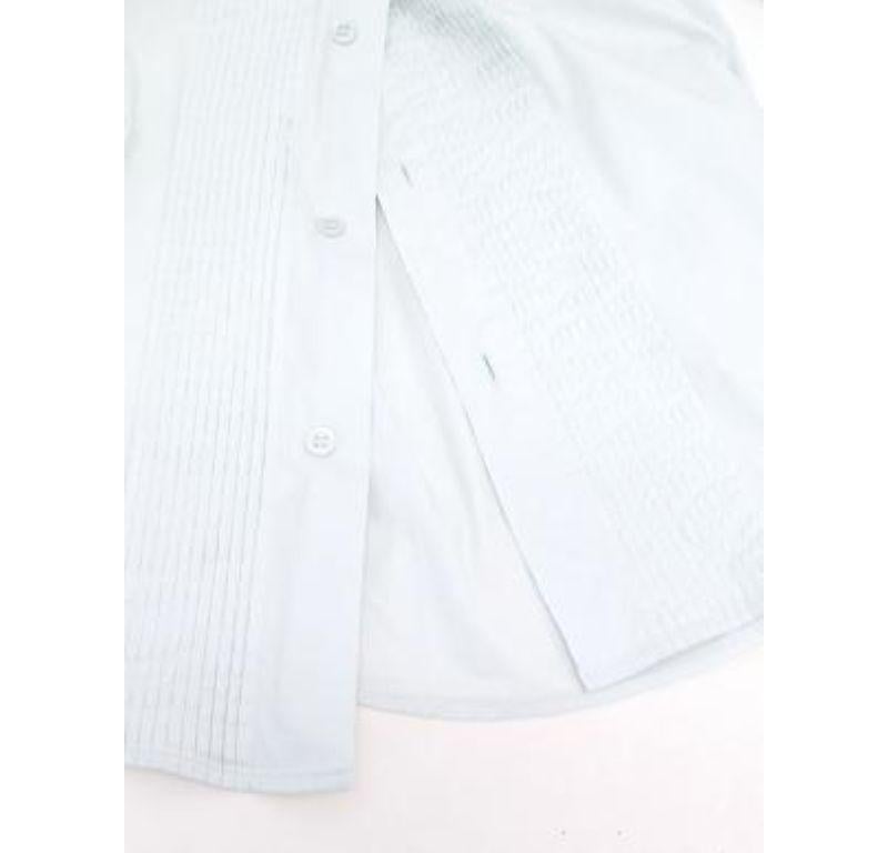 Dior Pleated Light Blue Shirt For Sale 2