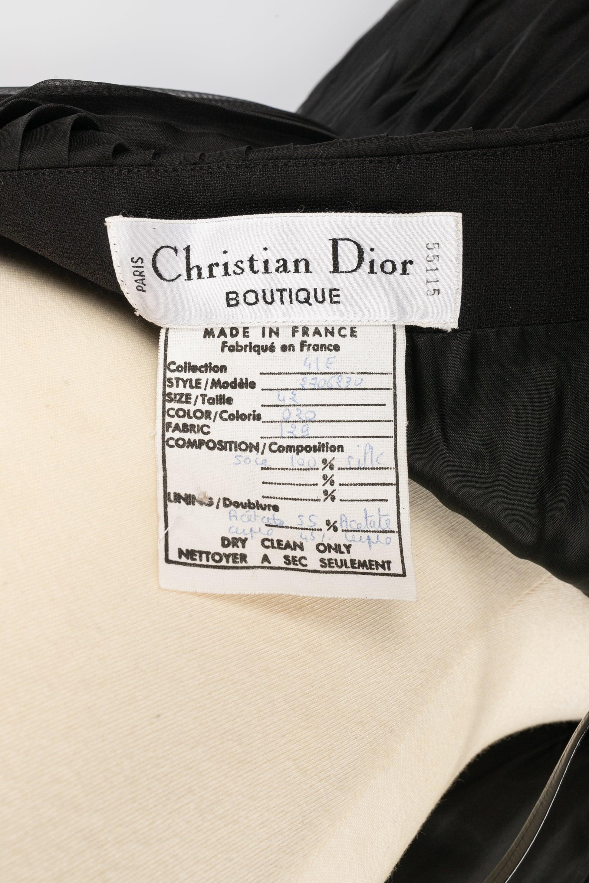 Dior Pleated Silk Tutu Dress For Sale 3