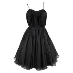 Dior Pleated Silk Tutu Dress