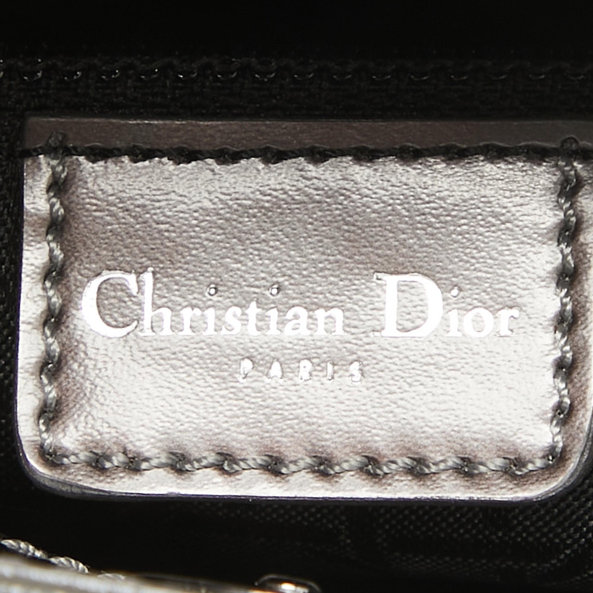 Dior Plum Glazed Leather Malice Tote 6