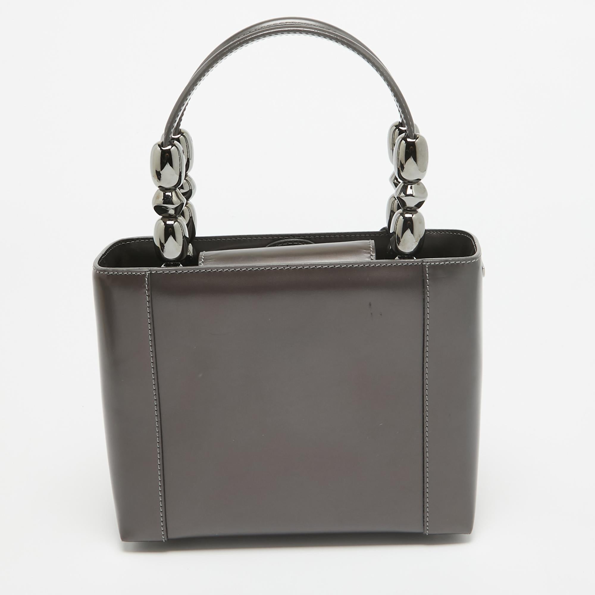 Women's Dior Plum Glazed Leather Malice Tote