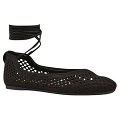 Dior Poeme Ballerines en coton à nouer à la cheville IT38