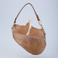 Dior Pony Hair Brown Mohawk Saddle Bag Brown (2000)
