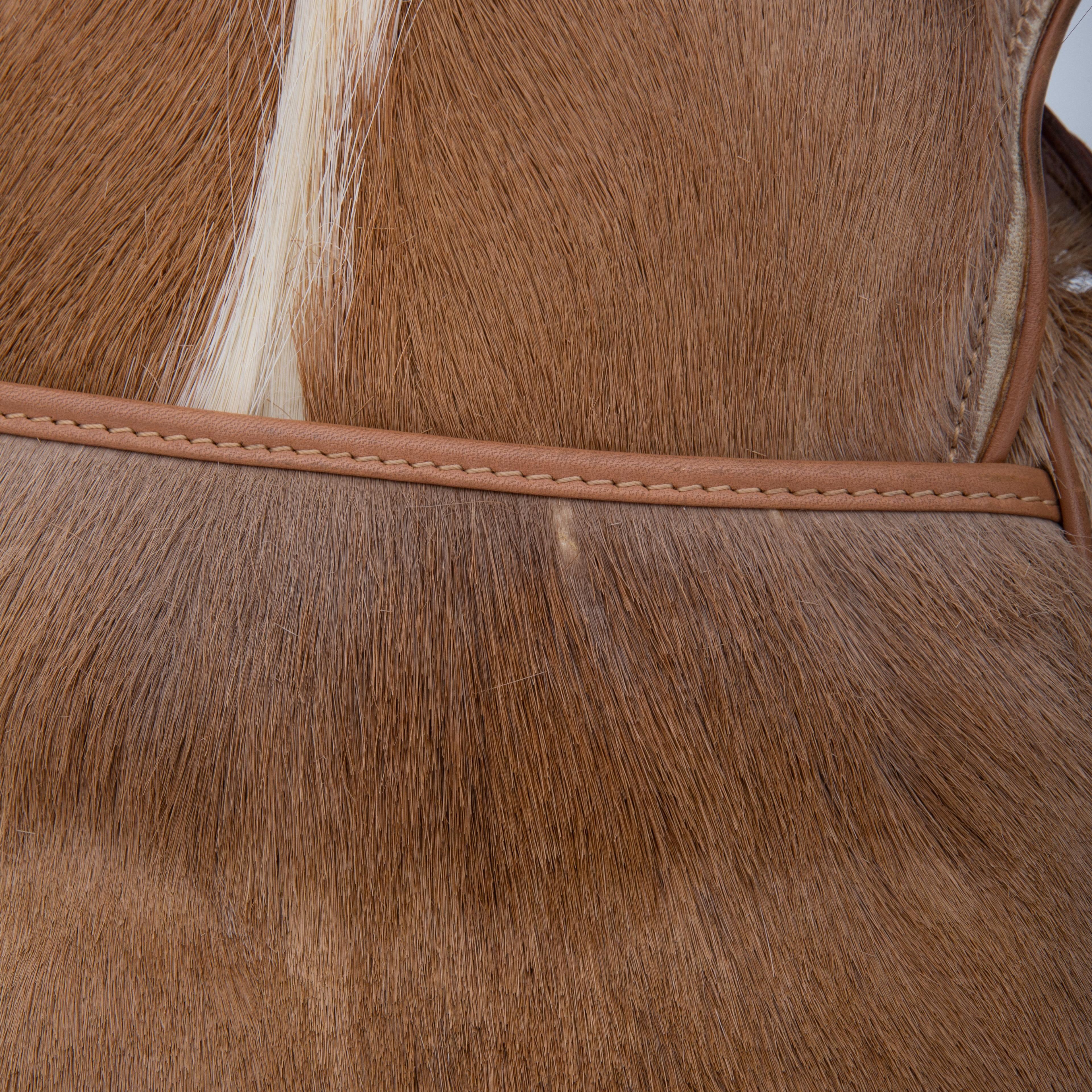 Women's or Men's Dior Pony Hair Brown Mohawk Saddle Bag Brown (2000)