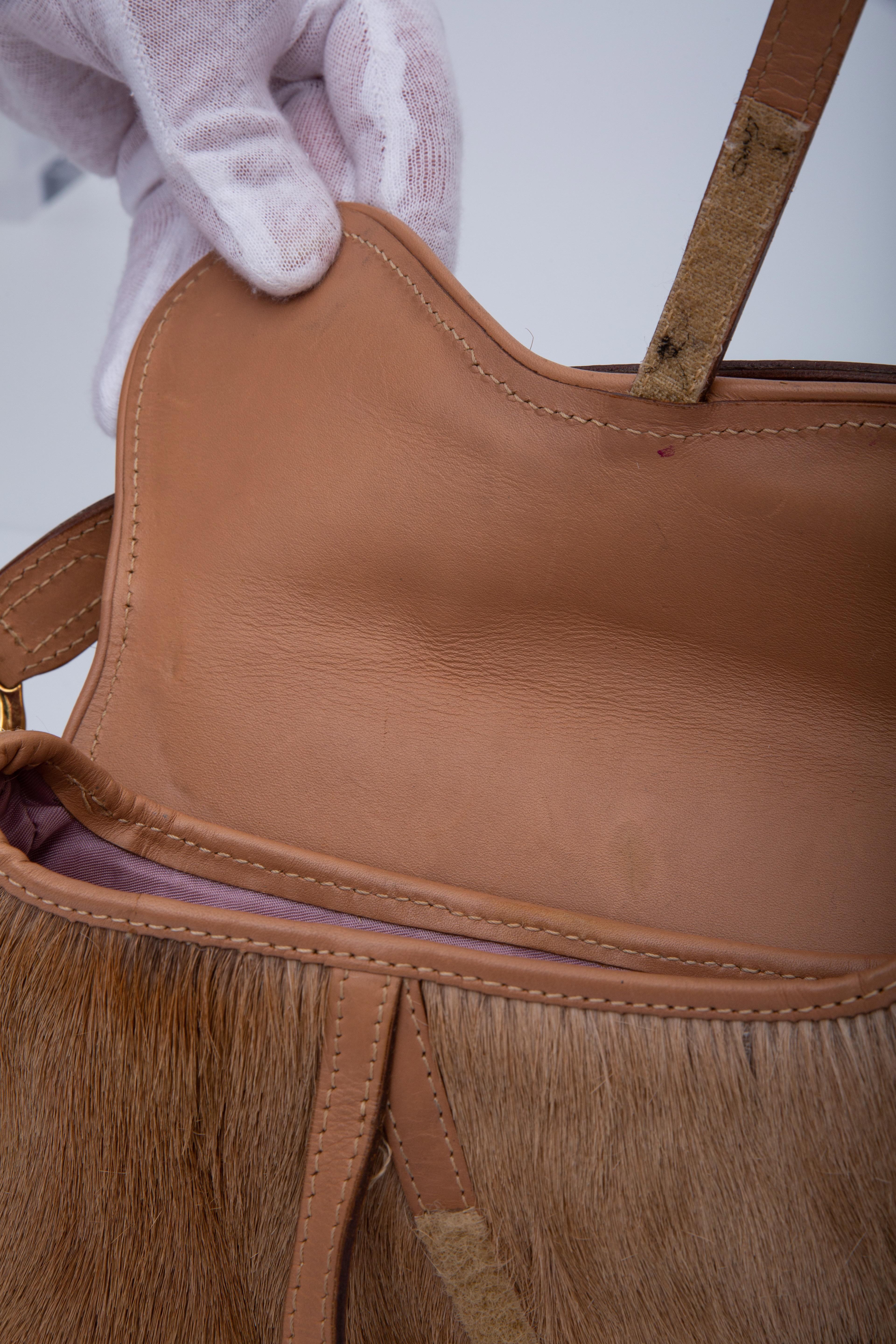 Dior Pony Hair Brown Mohawk Saddle Bag Brown (2000) 1