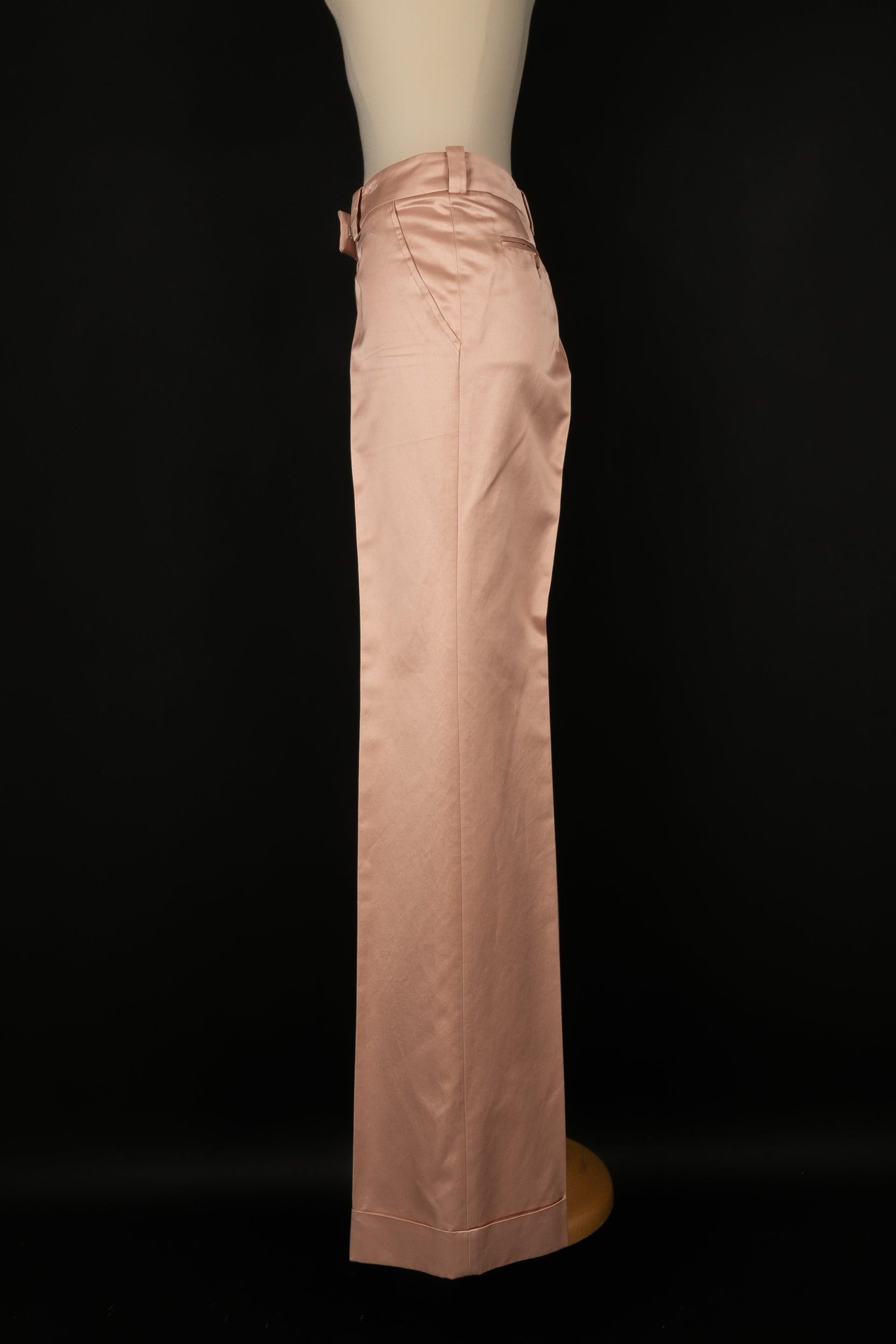 Women's Dior Powder Pink Blended Cotton Pants, 2006 For Sale
