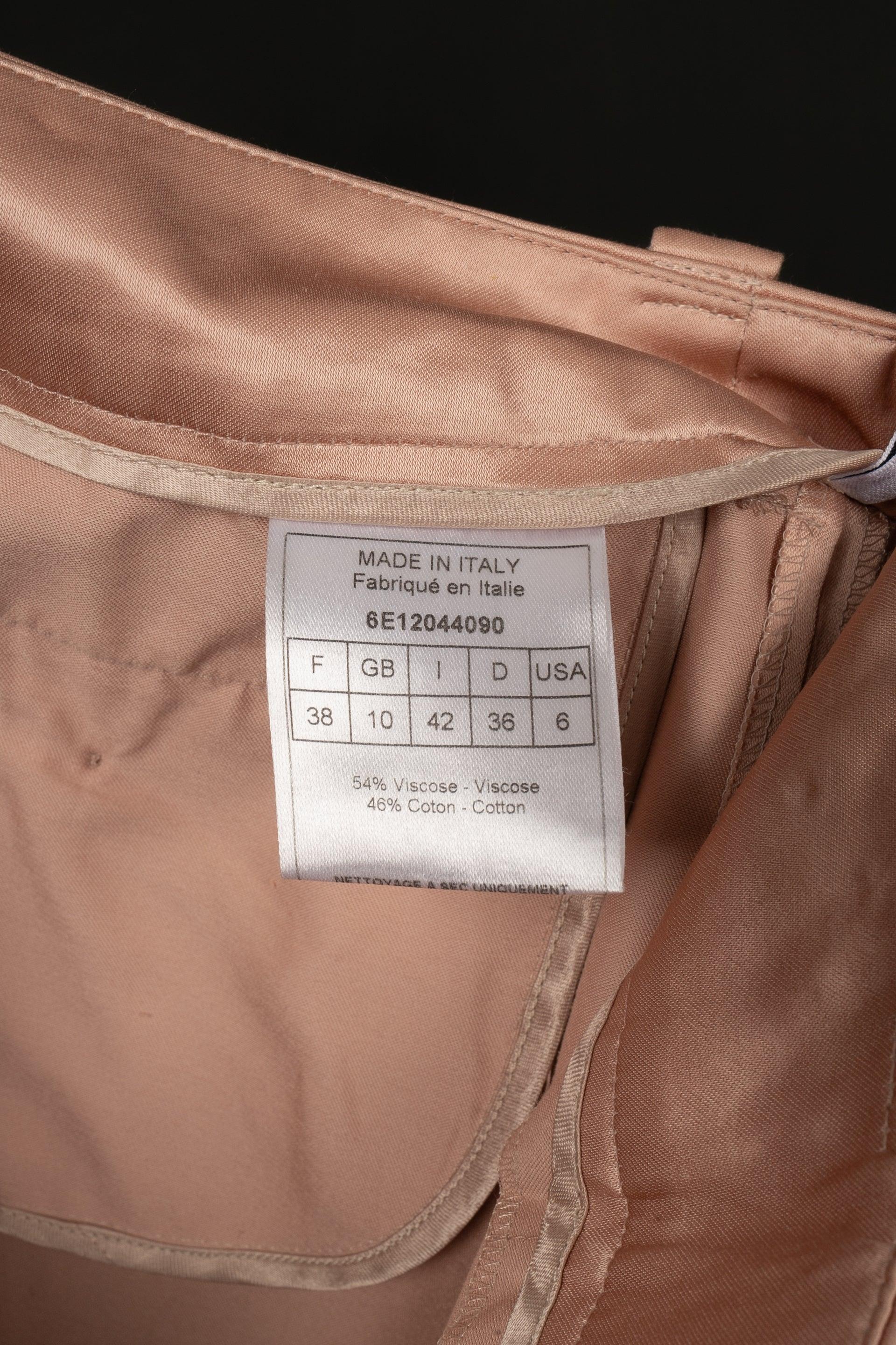 Dior Powder Pink Blended Cotton Pants, 2006 For Sale 5