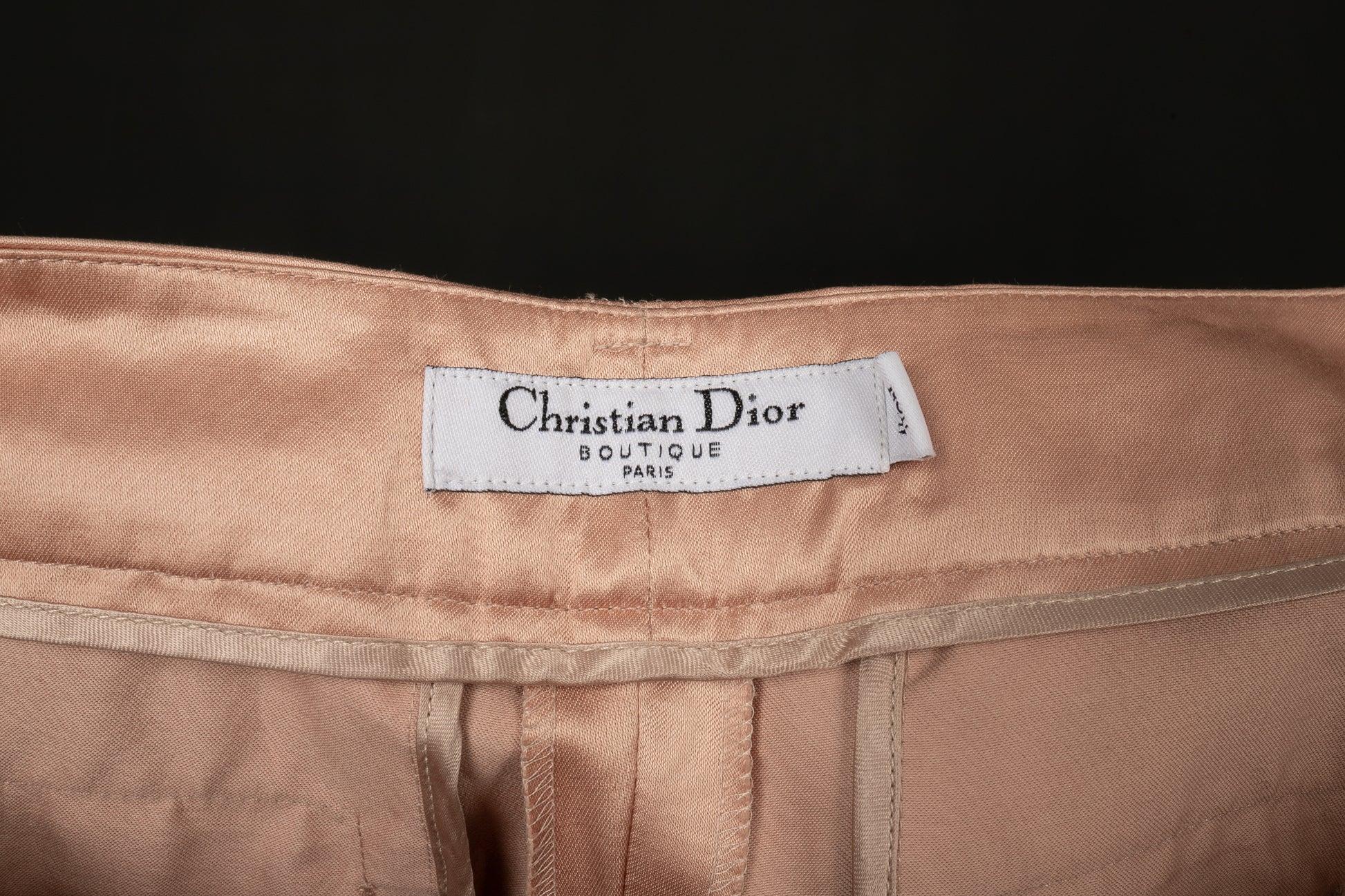 Dior Powder Pink Blended Cotton Pants, 2006 For Sale 6