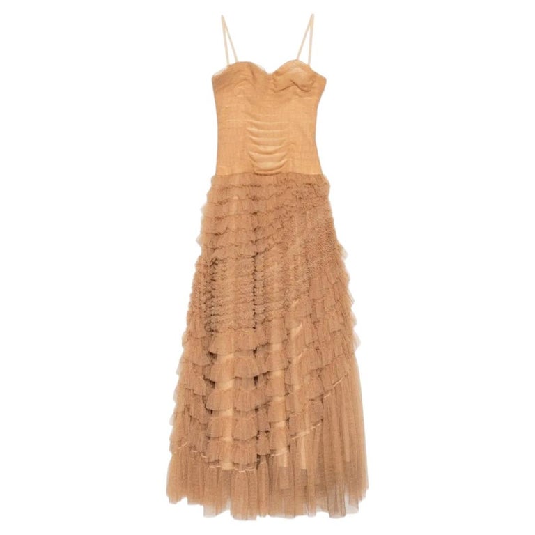 christian dior beige dress Christian Dior Coctail Beige Dress