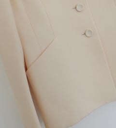 Dior Pre-Fall 2018 Ecru Cream Bar Jacket