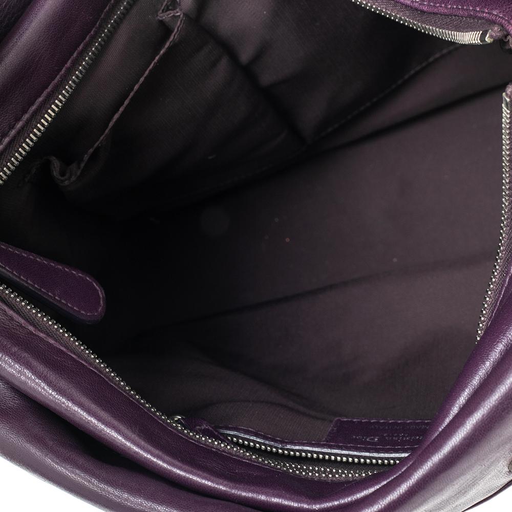 Dior Purple Cannage Leather Granville Tote 2