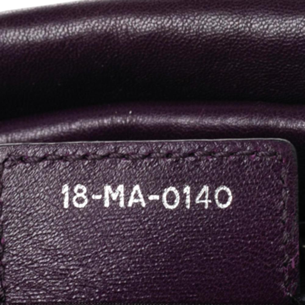 Dior Purple Cannage Leather Granville Tote 4