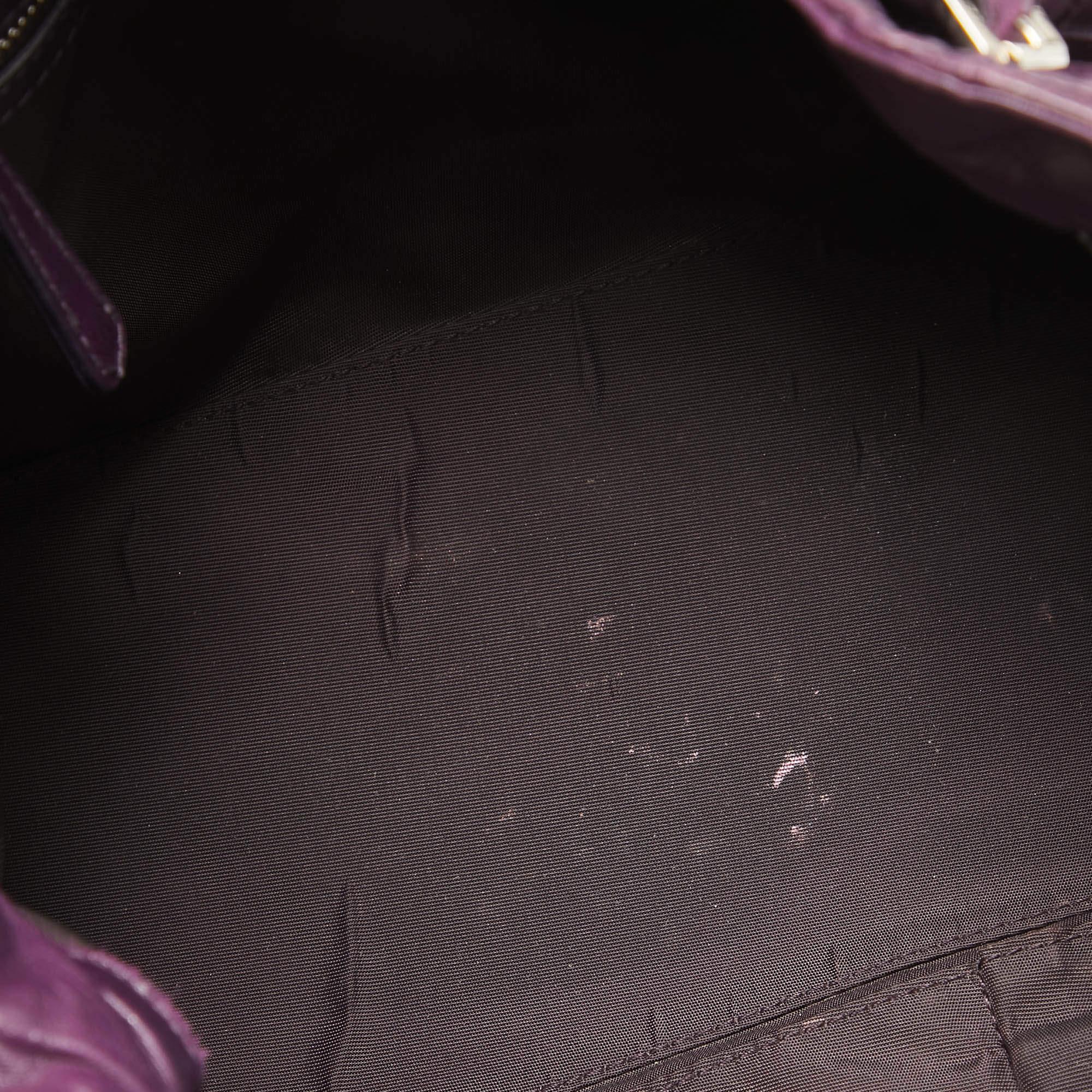 Dior Purple Cannage Leather Le Trente Shoulder Bag Bon état - En vente à Dubai, Al Qouz 2