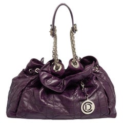 Dior Purple Cannage Leather Le Trente Tote