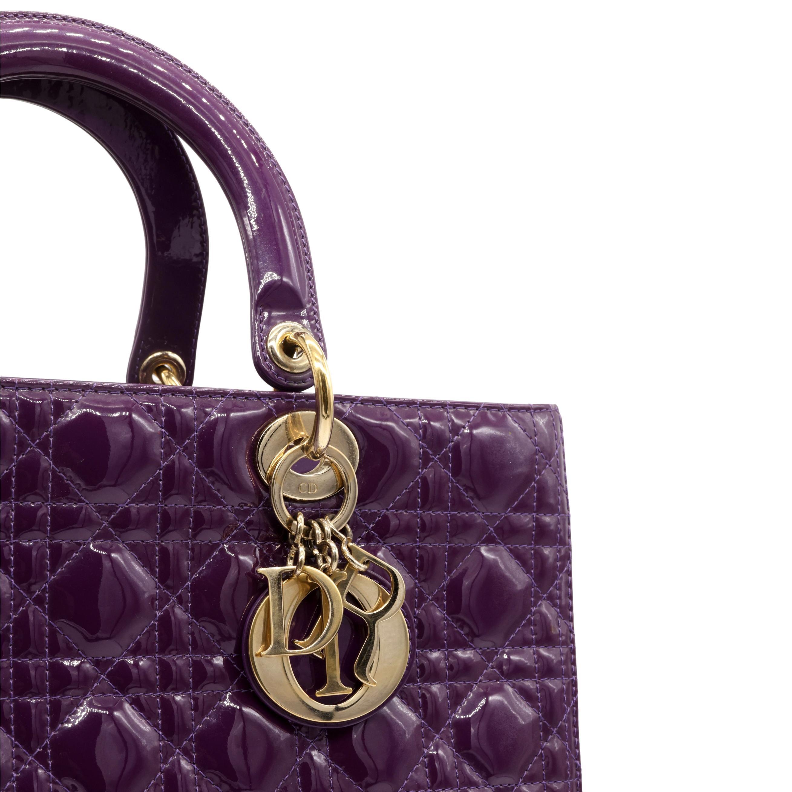 dior purple bag