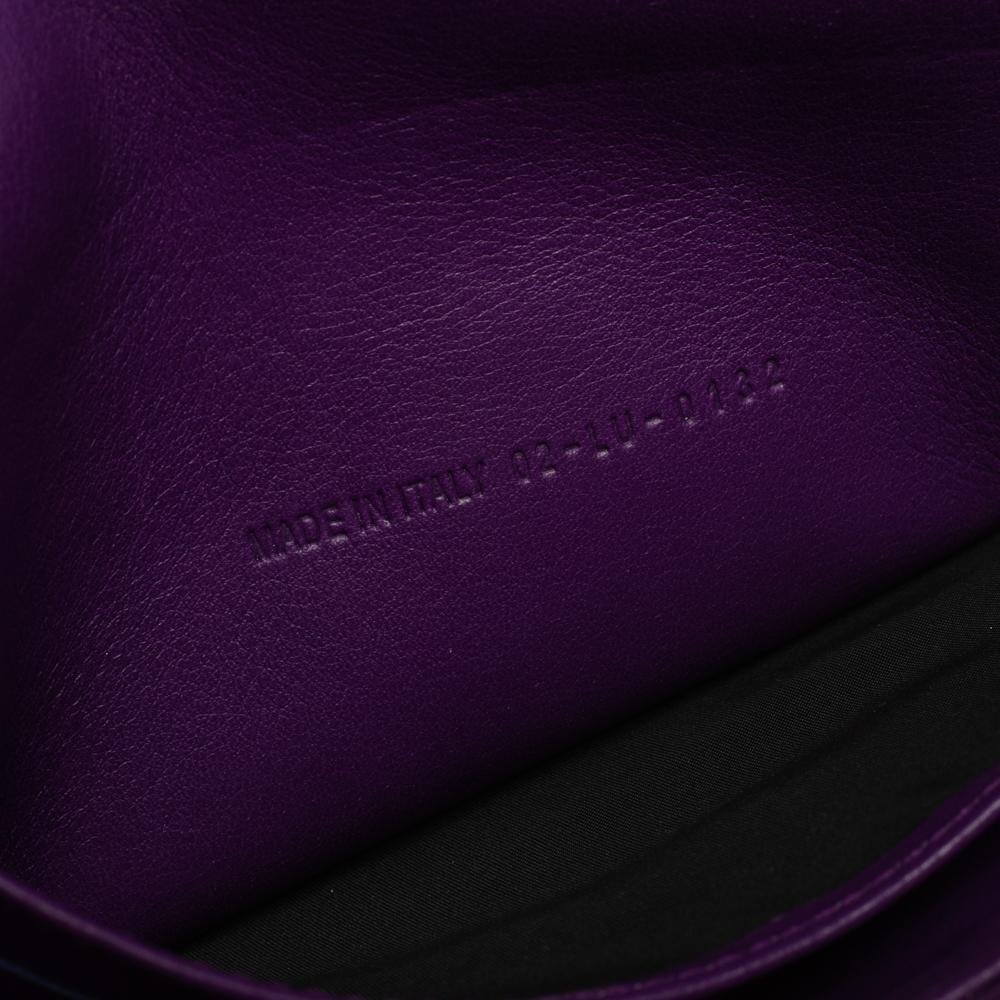 Dior Purple Cannage Patent Leather Miss Dior Promenade Chain Pouch 1