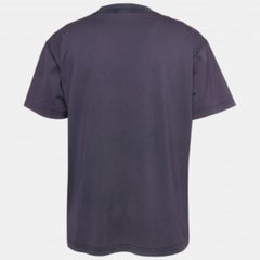 Dior Purple Cotton Embroidered Crewneck T-Shirt L
