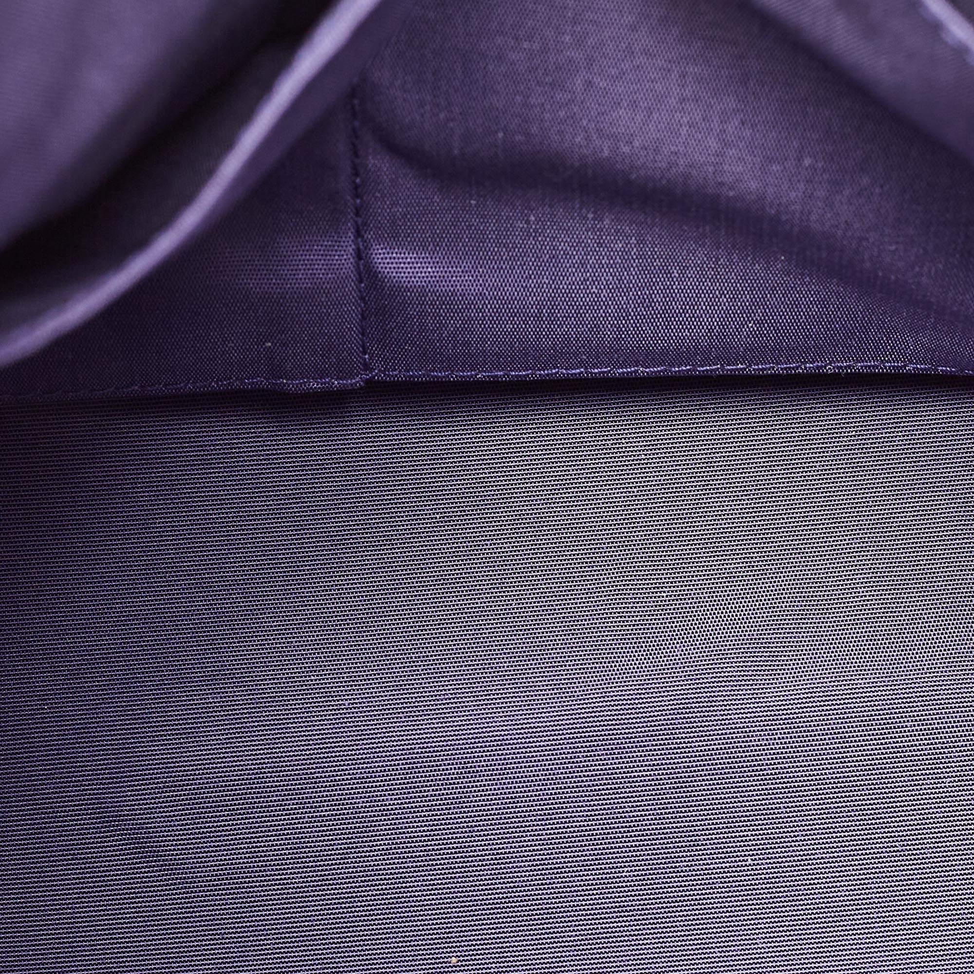Women's Dior Purple Leather Diorissimo Bowler Bag For Sale