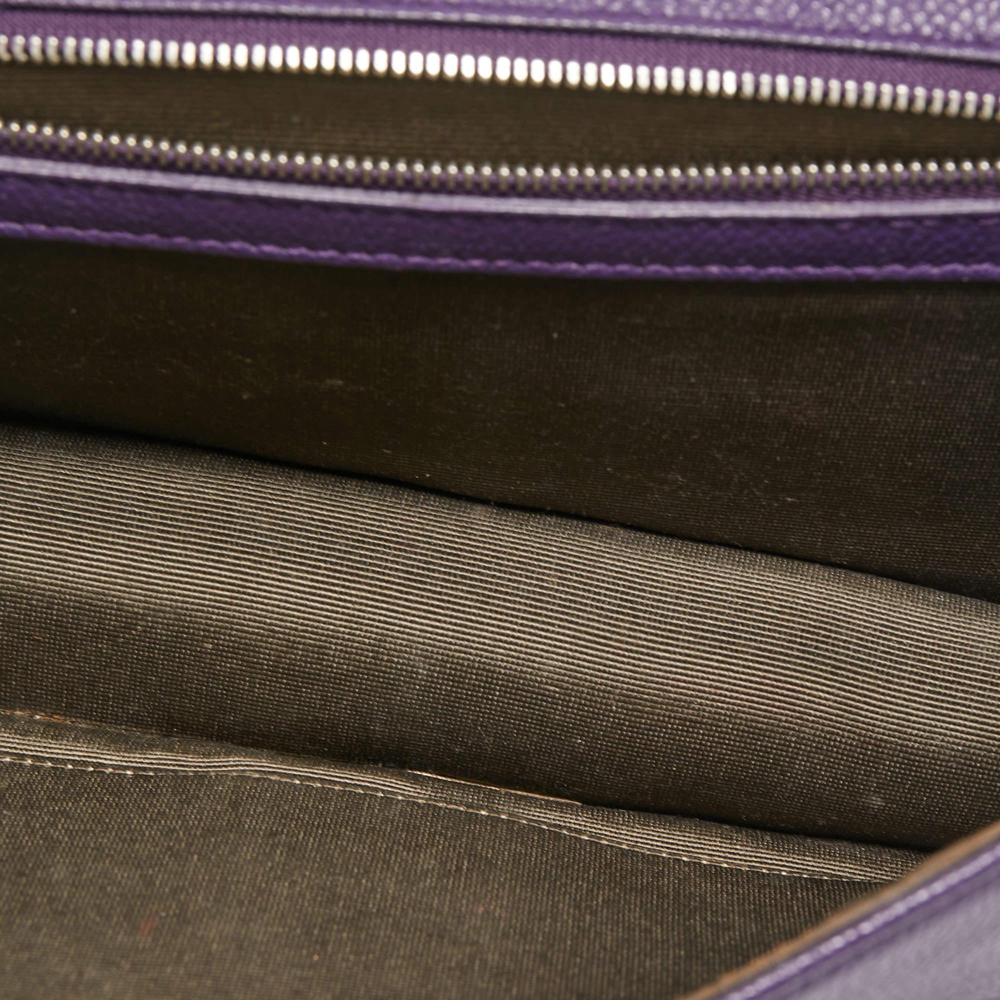 Dior Purple Leather Medium Diorama Flap Shoulder Bag 5