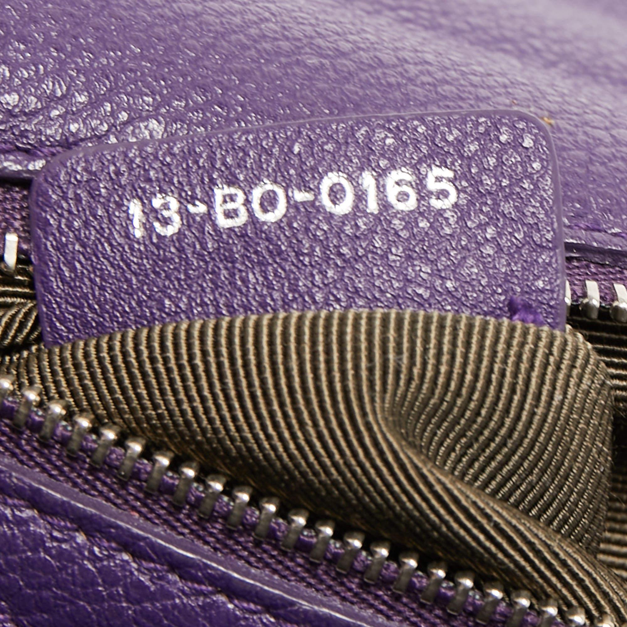 Dior Purple Leather Medium Diorama Flap Shoulder Bag 7