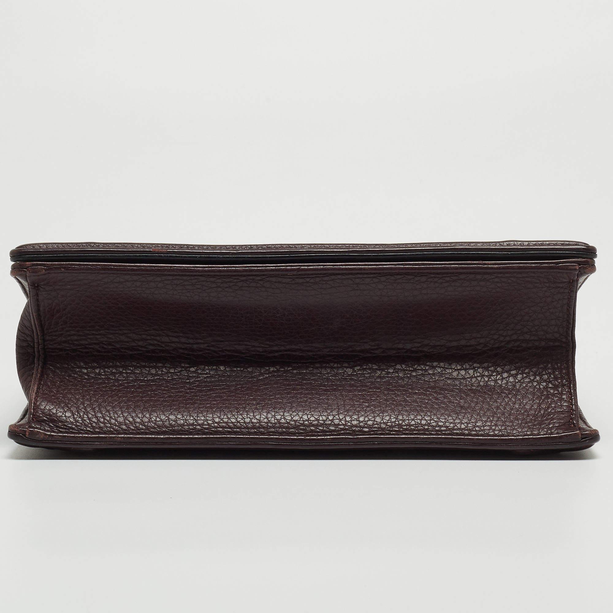 Dior Purple Leather Medium Diorama Flap Shoulder Bag 10