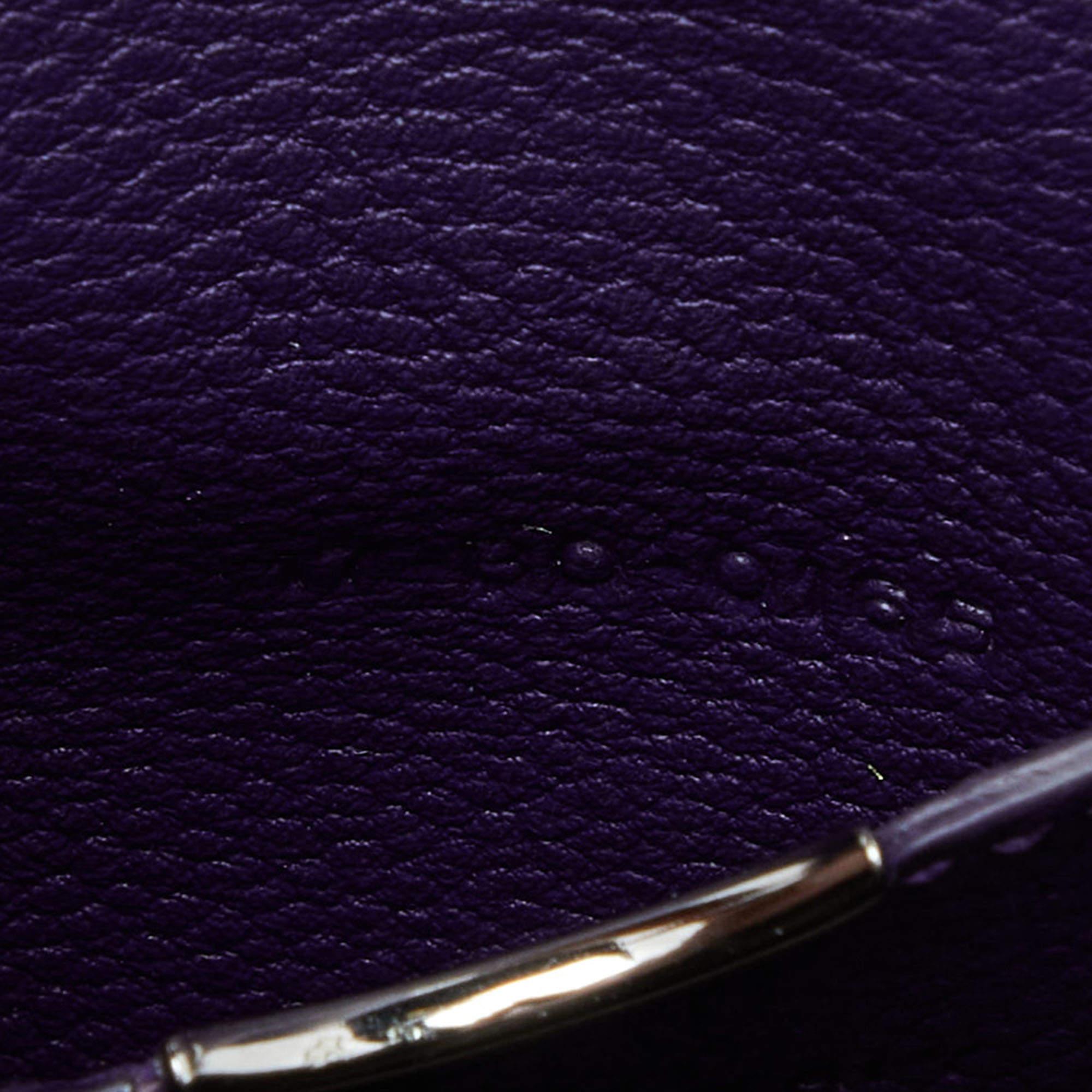 Dior Purple Leather Mini Diorama Shoulder Bag 6