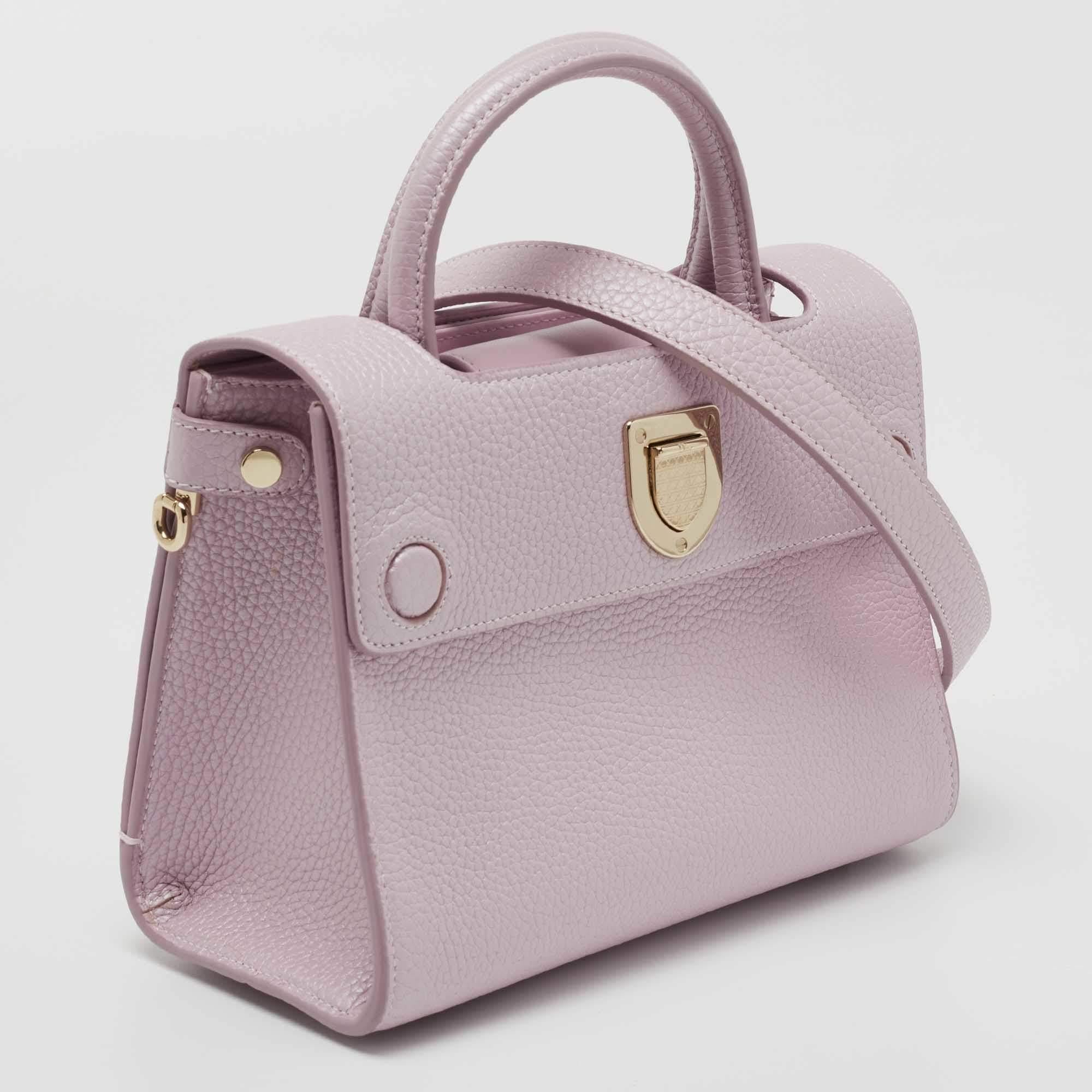 Dior Purple Mini Diorever Bag In Good Condition In Dubai, Al Qouz 2