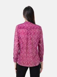 Dior Purple Monogram Blouse Size M
