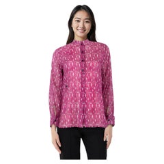 Dior Purple Monogram Blouse Size M