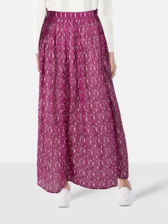 Dior Purple Monogram Maxi Skirt Size L