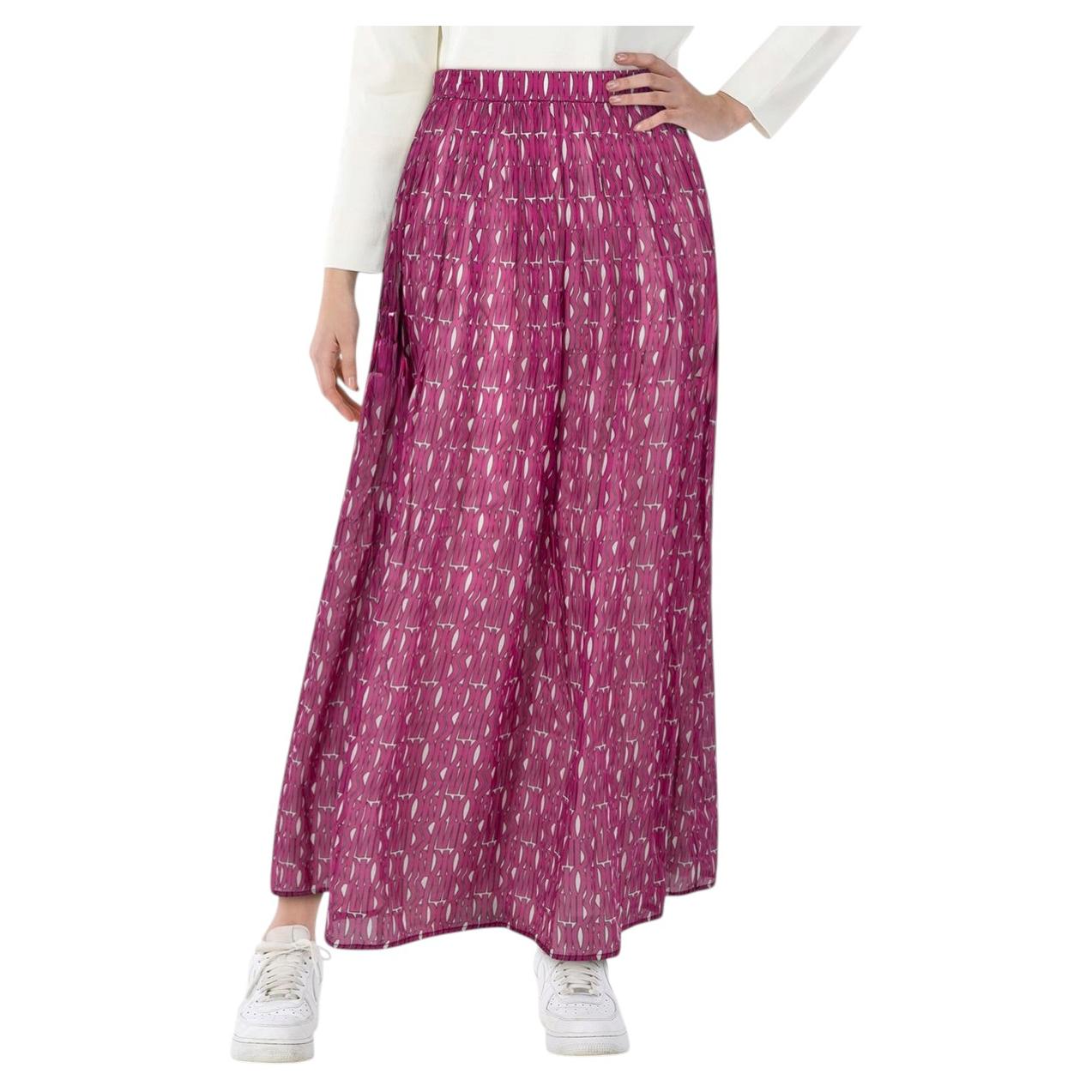 Dior Purple Monogram Maxi Skirt Size L