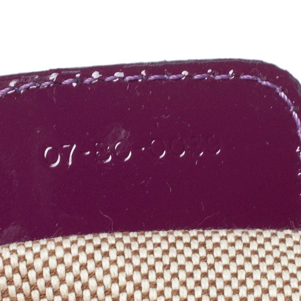 Dior Purple Monogram Patent Leather Boston Bag 4