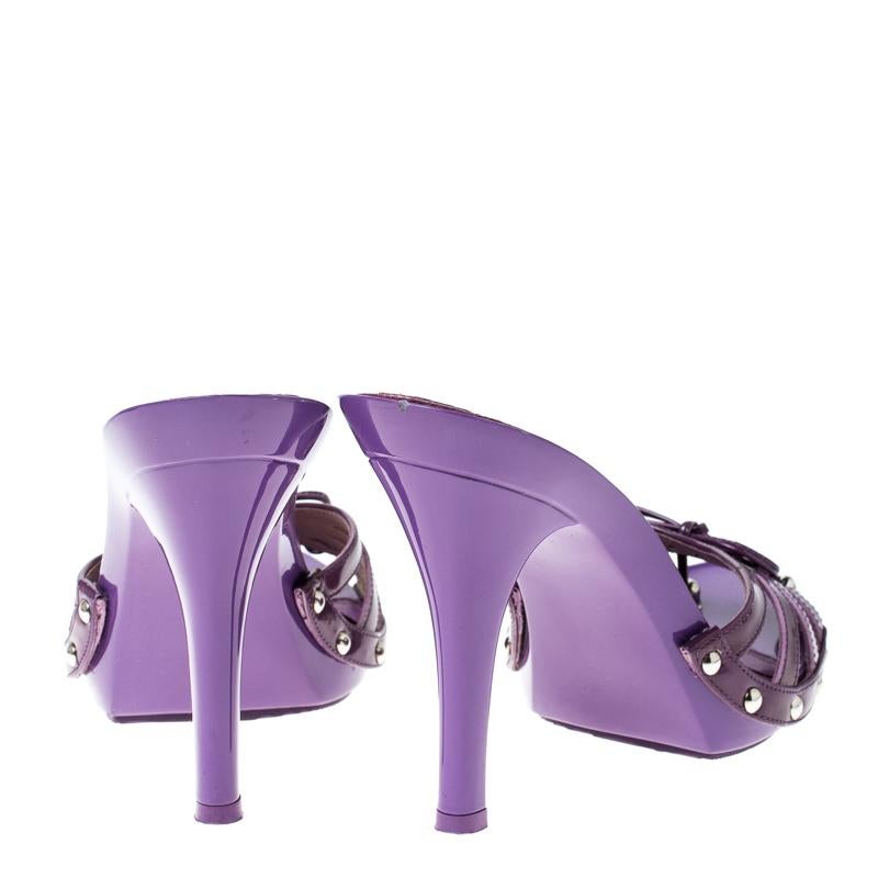 purple dior sandals
