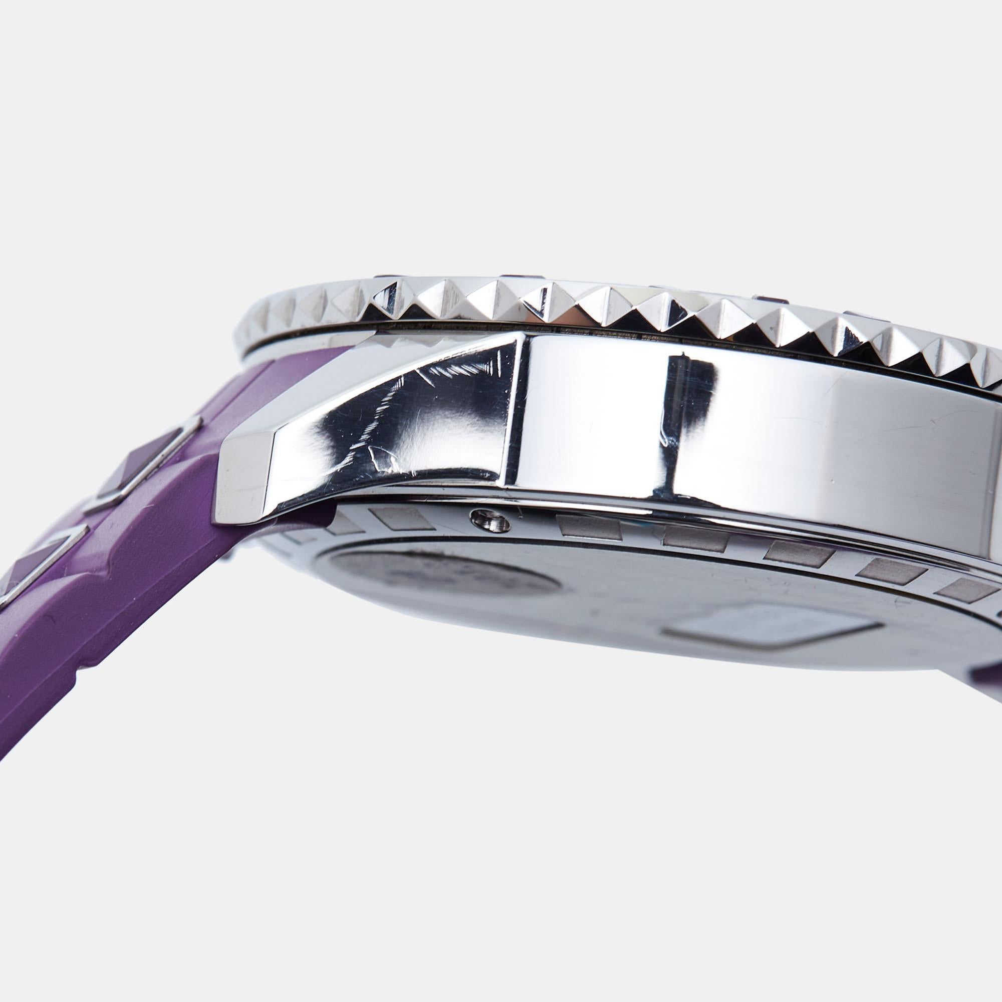 Dior Purple Stainless Steel Diamond Christal CD11431JR001 Women's Wristwatch 39  3