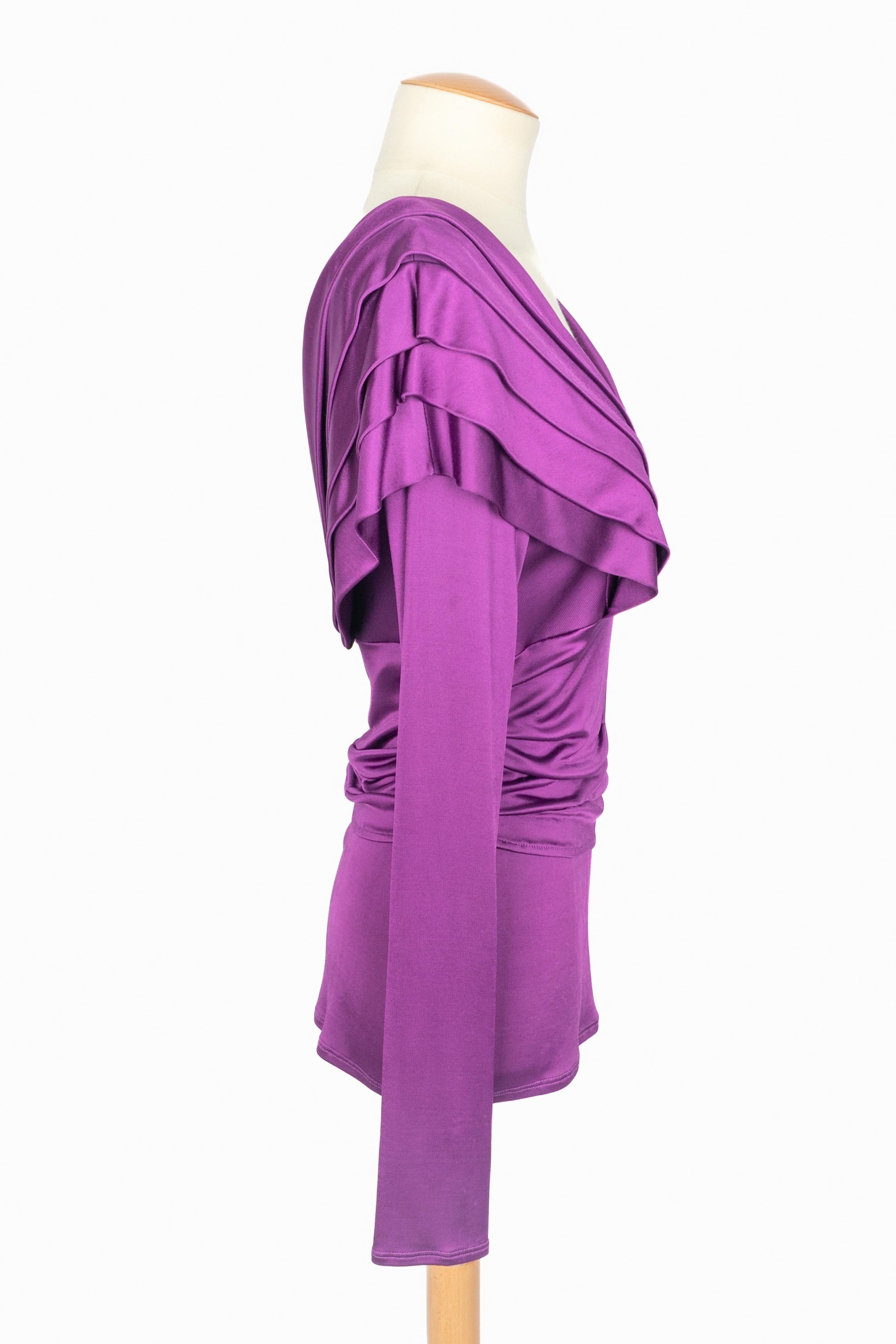 Top viola Dior 2007 In condizioni buone in vendita a SAINT-OUEN-SUR-SEINE, FR