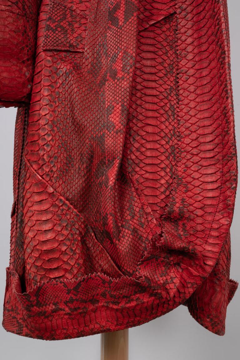 Dior Python Coat, 2006 In Excellent Condition For Sale In SAINT-OUEN-SUR-SEINE, FR