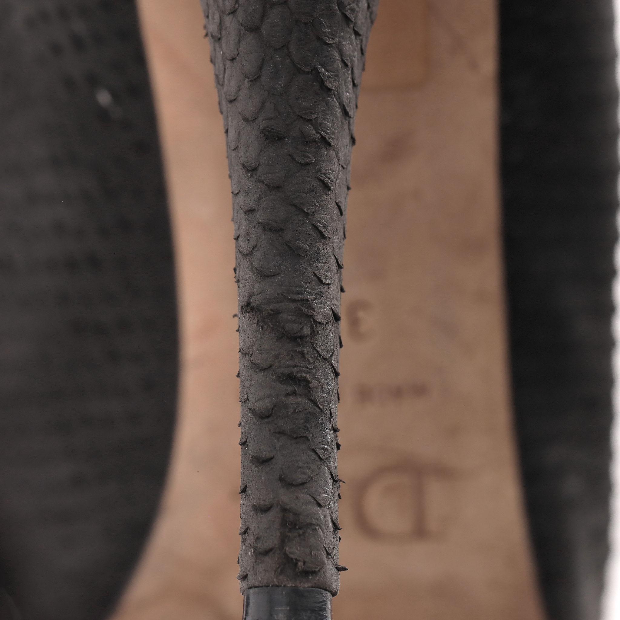 Dior Python Skin Logo Detail Pumps - image 13