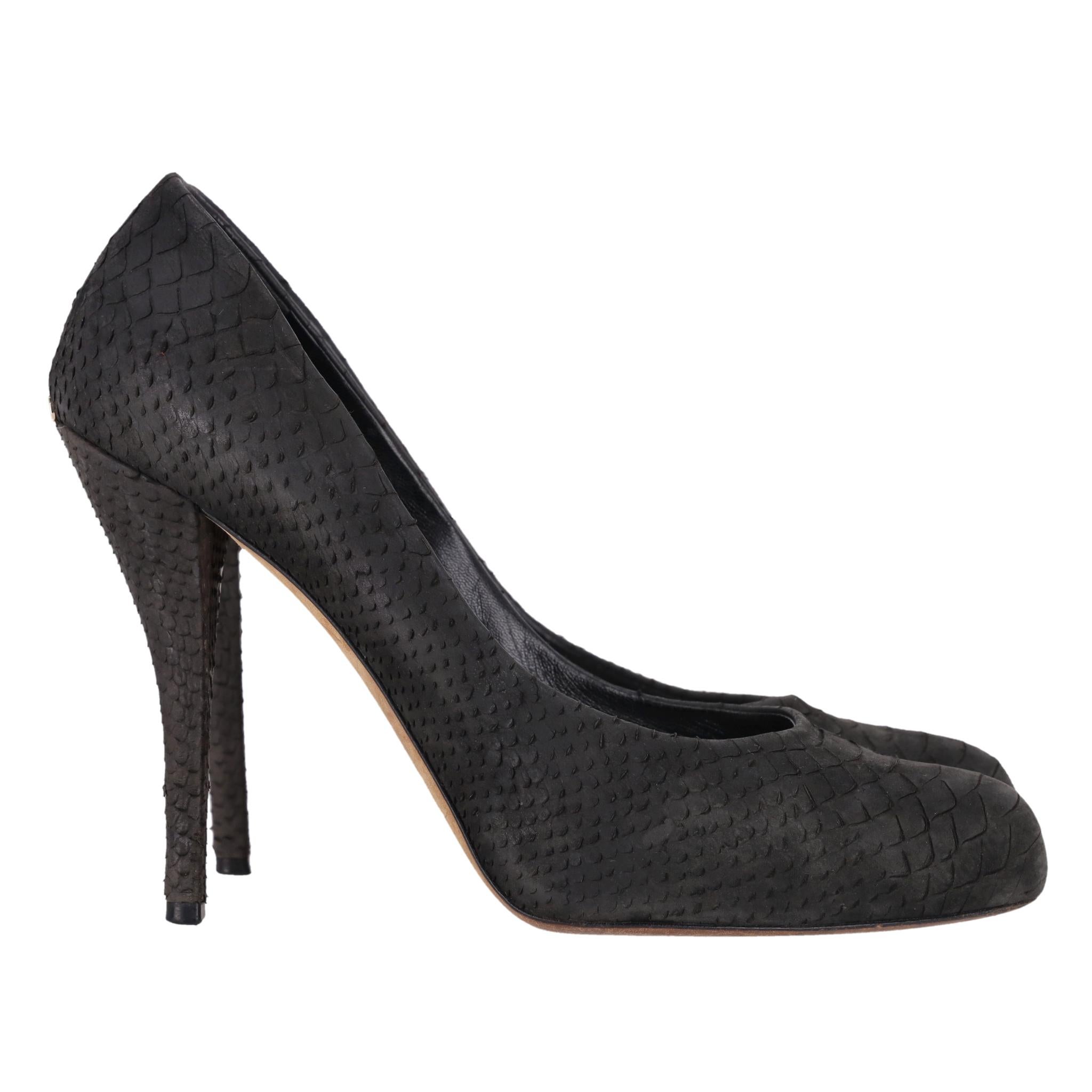 Dior Python Skin Logo Detail Pumps - image 3