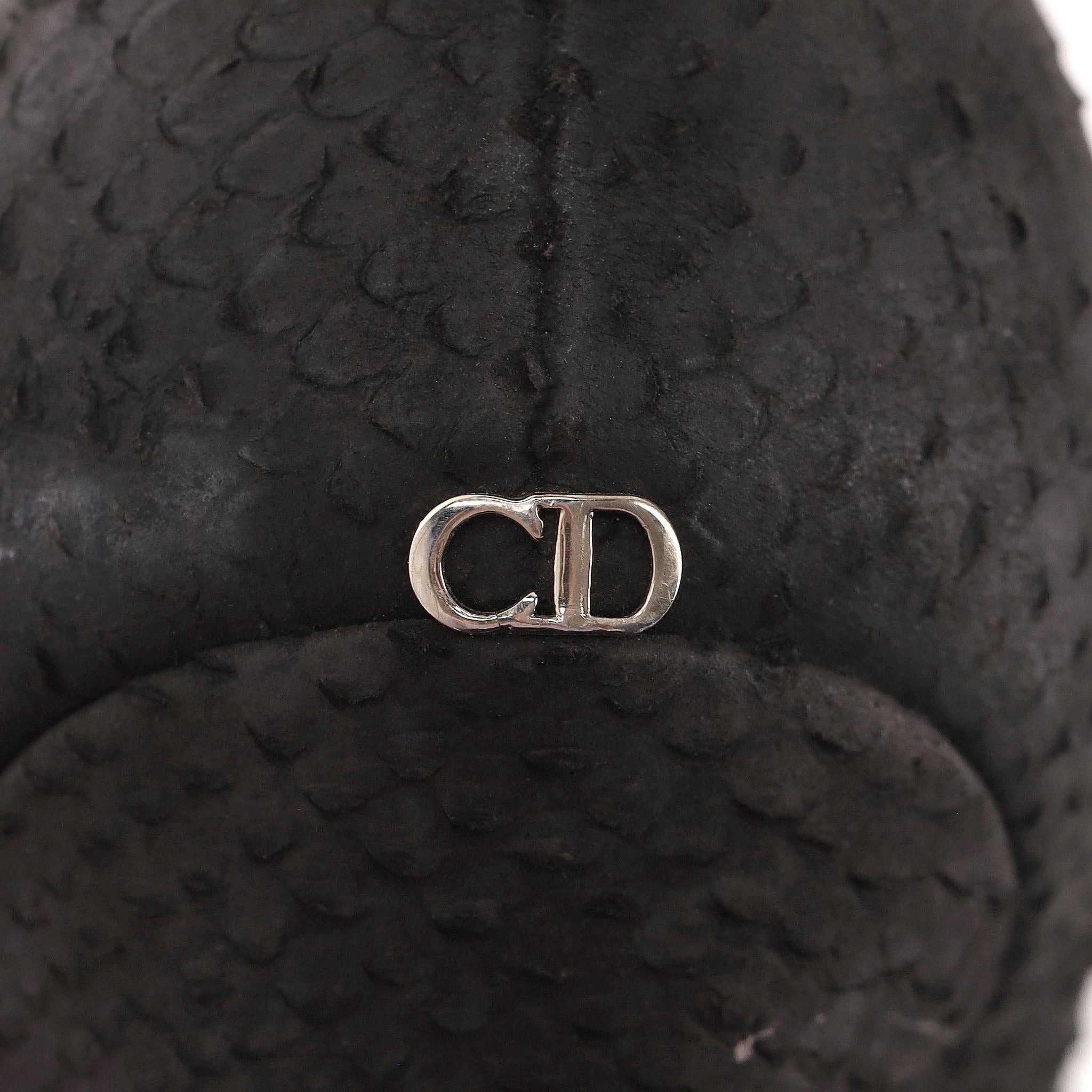 Dior Python Skin Logo Detail Pumps - image 6